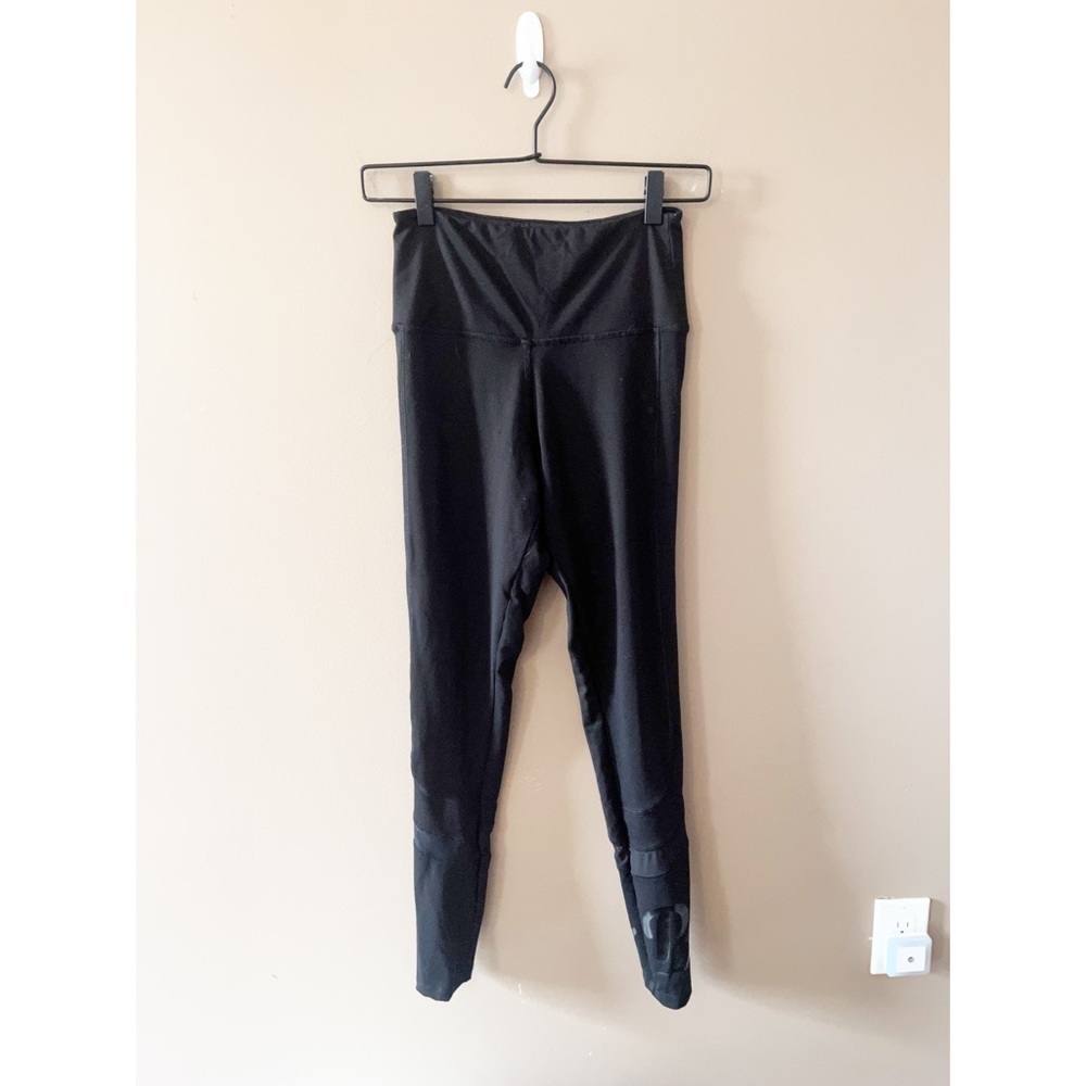 VS PINK Black Mesh Panel Leggings